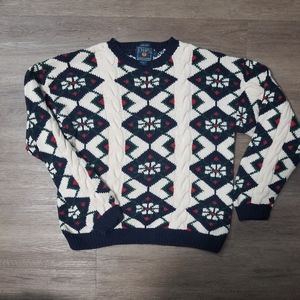 VTG RALPH LAUREN POLO CHAPS Hand Knit Sweater